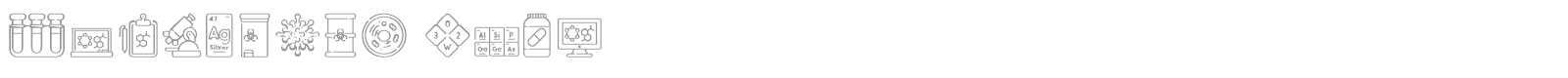 Chemistry Icon font preview